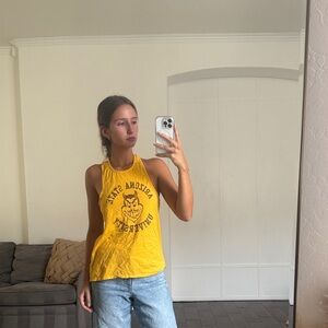 Women's Yellow Tank Top